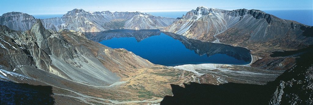 Monte Paektu, península de Corea