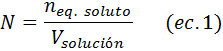 Cómo calcular la normalidad de una solución