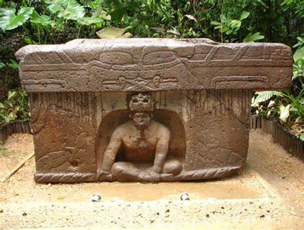 Altar 4, sitio arqueológico de La Venta. 