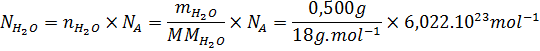 ejemplo de número de Avogadro en química