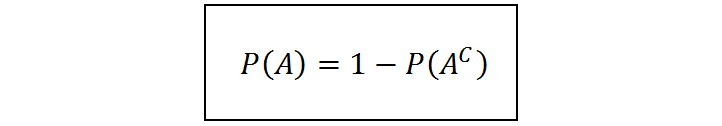 La regla del complemento en estadística ejemplo de probabilidad