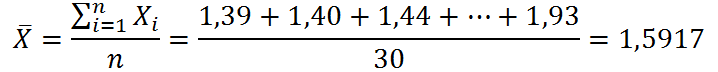 ejemplo de promedio en matemáticas