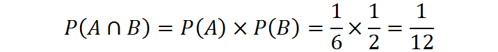 Ejemplo del uso de la regla de multiplicación para eventos independientes