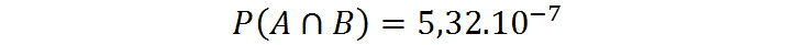 Ejemplo del uso de la regla de multiplicación para eventos independientes