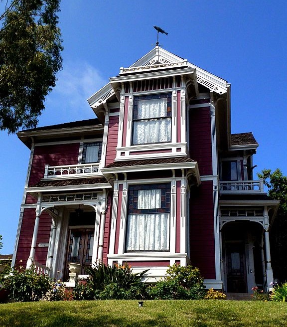 estilos de casas victorianas estadounidenses - Estilo victoriano de Palos, Stick Style o Eastlake (1860–1890)