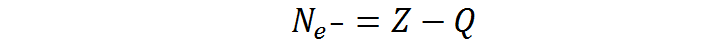 Número de electrones de un ion