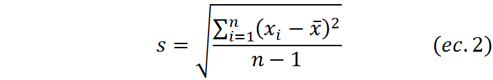 Practica el cálculo de la desviación estándar muestral