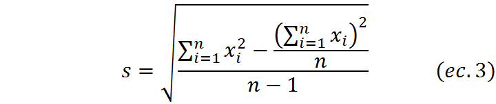 Practica el cálculo de la desviación estándar muestral